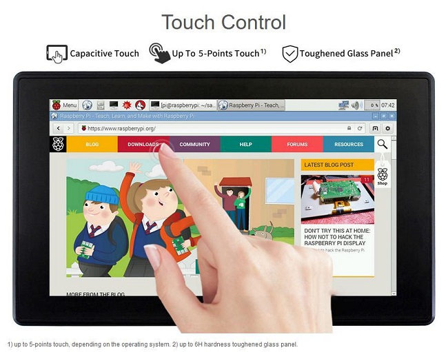 7 inch touch display